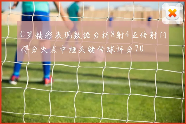 C罗精彩表现数据分析8射4正传射门得分失点中框关键传球评分70